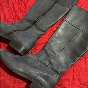 J. Crew Pewter Heeled Boots